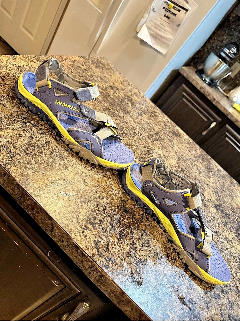 Merrell Merrrell Waterpro Maipo Purple & Yellow Sandals US 10